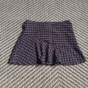 Tracy Evans Plaid Ruffle Mini Skirt Y2K 90s Clueless Size Small S Academia Vtg